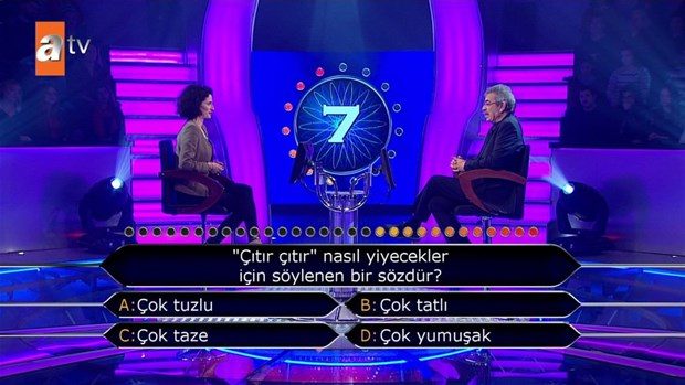 Kim Milyoner Olmak İster'de ilginç sorular
