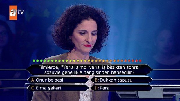 Kim Milyoner Olmak İster'de ilginç sorular
