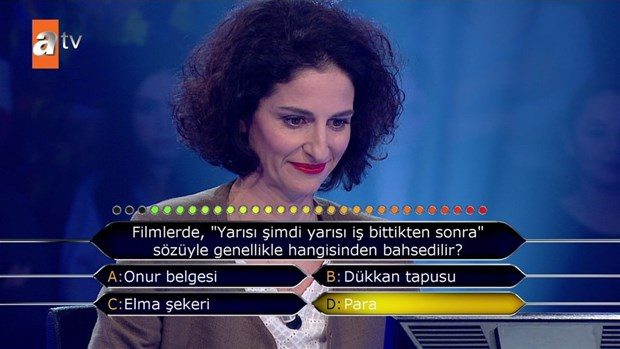 Kim Milyoner Olmak İster'de ilginç sorular
