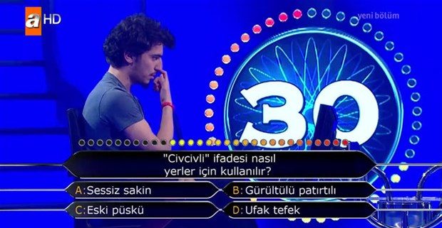 Kim Milyoner Olmak İster'de ilginç sorular
