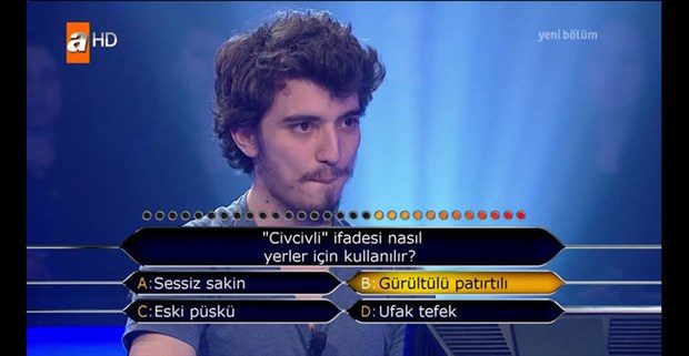 Kim Milyoner Olmak İster'de ilginç sorular
