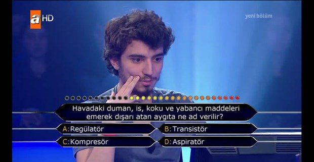 Kim Milyoner Olmak İster'de ilginç sorular
