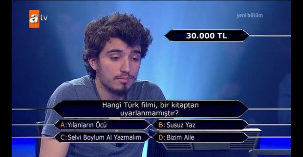 Kim Milyoner Olmak İster'de ilginç sorular
