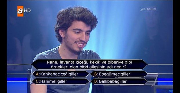 Kim Milyoner Olmak İster'de ilginç sorular
