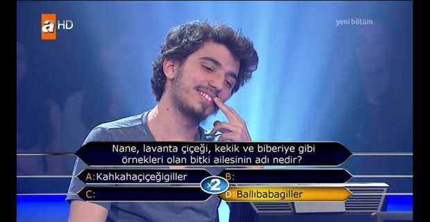 Kim Milyoner Olmak İster'de ilginç sorular

