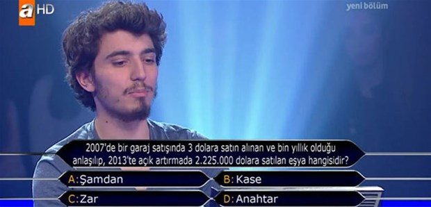 Kim Milyoner Olmak İster'de ilginç sorular
