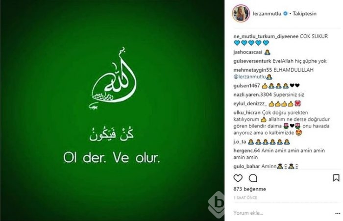 Ünlülerin Instagram paylaşımları (07.03.2018)
