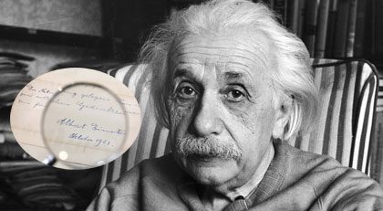 Albert Einstein'in aşk notu açık artırmayla satıldı!