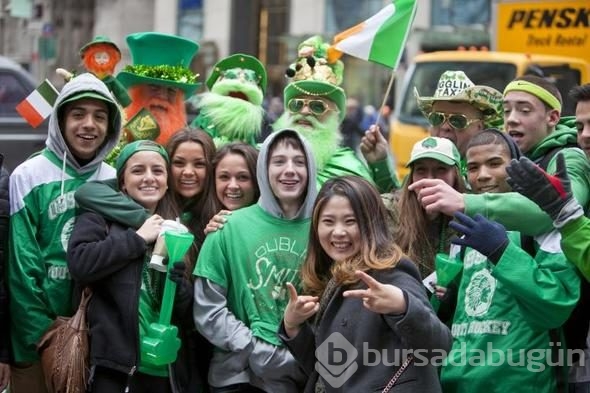 İrlanda'nın St. Patrick's Day Festivali'nden renkli anlar