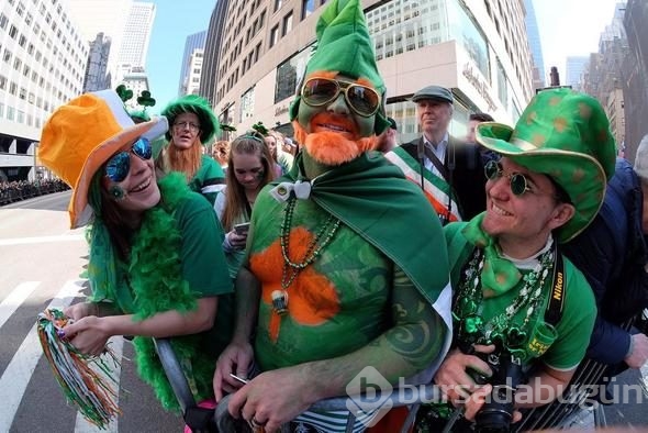 İrlanda'nın St. Patrick's Day Festivali'nden renkli anlar