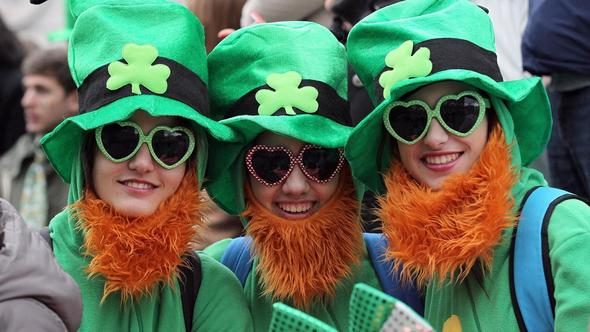 İrlanda'nın St. Patrick's Day Festivali'nden renkli anlar