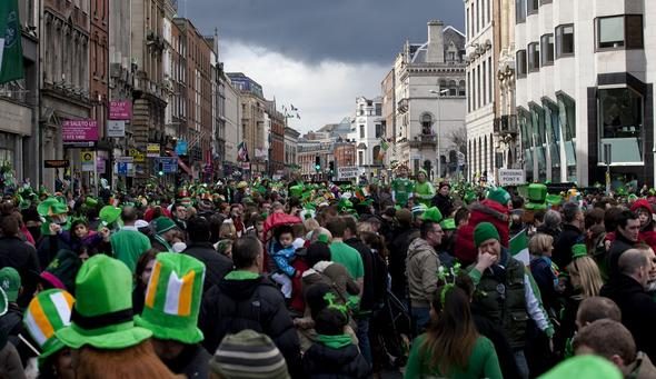 İrlanda'nın St. Patrick's Day Festivali'nden renkli anlar