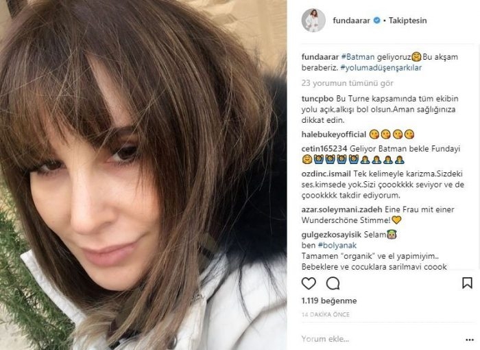 Ünlülerin instagram paylaşımları
