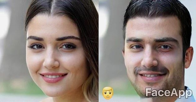 Faceapp uygulamasıyla kadın ünlüler erkek olursa!