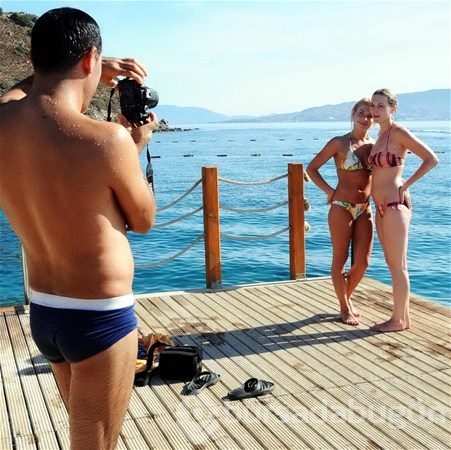 Yazın ilk görüntüleri Bodrum'dan