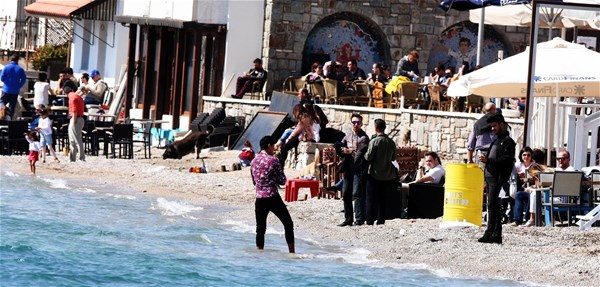 Yazın ilk görüntüleri Bodrum'dan