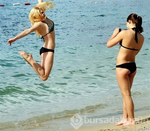 Yazın ilk görüntüleri Bodrum'dan