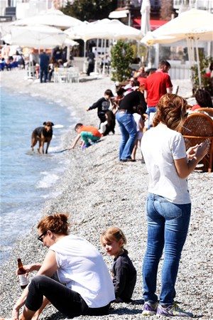 Yazın ilk görüntüleri Bodrum'dan