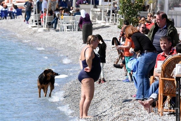 Yazın ilk görüntüleri Bodrum'dan