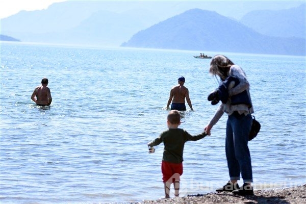 Yazın ilk görüntüleri Bodrum'dan