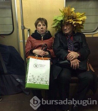 Metroya bu halde bindiler!