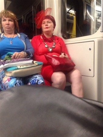 Metroya bu halde bindiler!