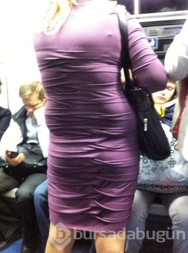 Metroya bu halde bindiler!