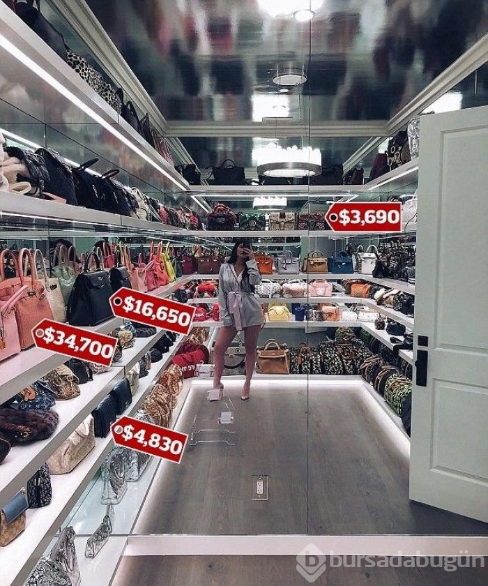 Kylie Jenner'ın 1 milyon dolarlık çanta koleksiyonu