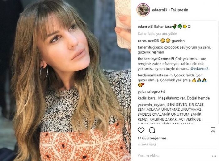 Ünlülerin Instagram paylaşımları (13.03.2018)