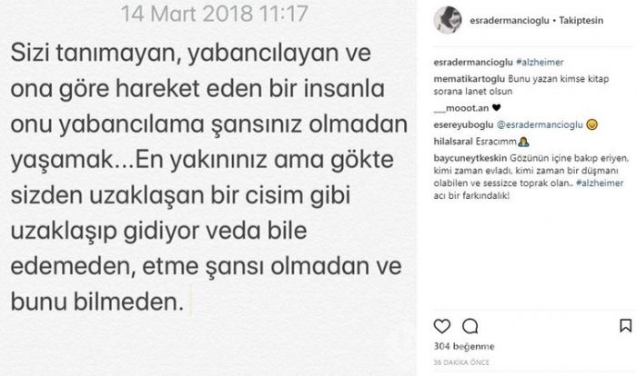 Ünlü isimlerin Instagram paylaşımları (14.03.2018)