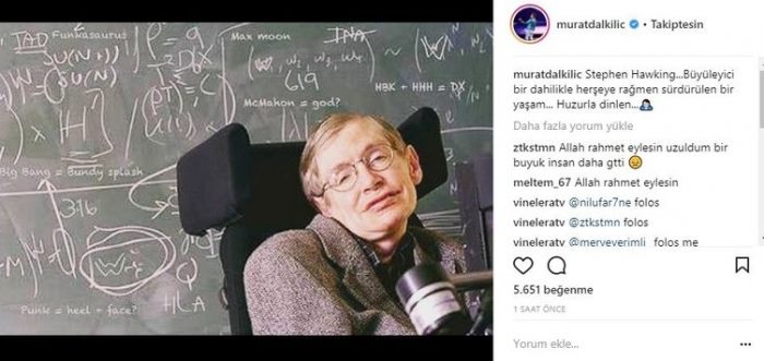 Ünlü isimlerin Instagram paylaşımları (14.03.2018)