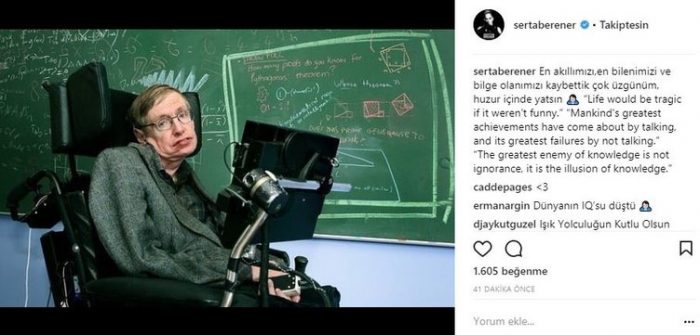 Ünlü isimlerin Instagram paylaşımları (14.03.2018)