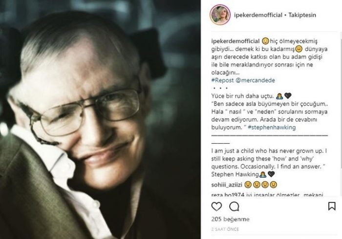 Ünlü isimlerin Instagram paylaşımları (14.03.2018)