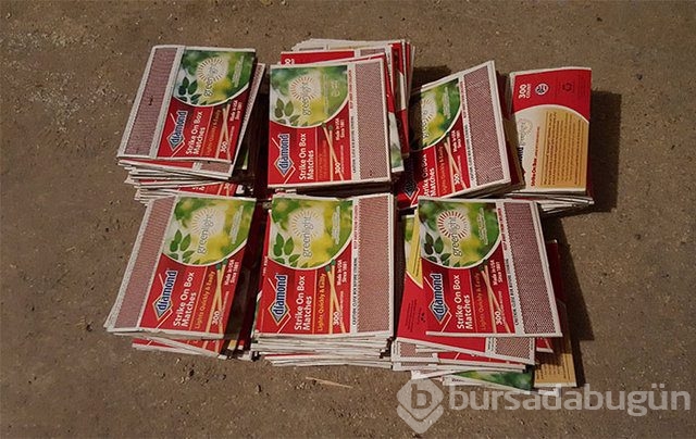42 bin kibritten yaptığı küreyi ateşe verdi!
