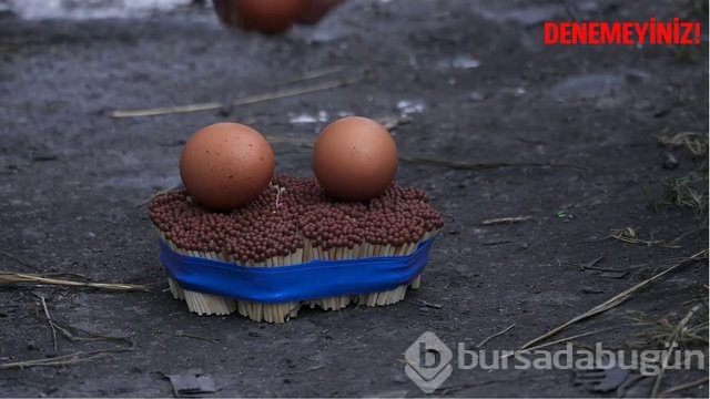 42 bin kibritten yaptığı küreyi ateşe verdi!
