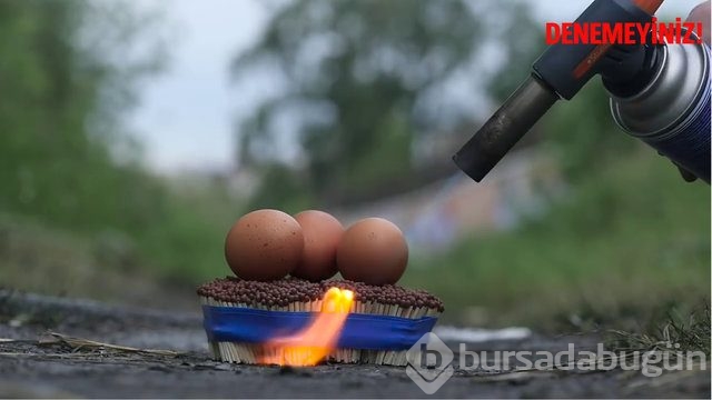 42 bin kibritten yaptığı küreyi ateşe verdi!
