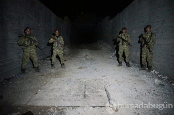 İşte YPG'nin 12 odalı yer altı mühimmat deposu!