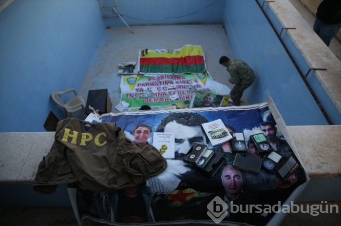 İşte YPG'nin 12 odalı yer altı mühimmat deposu!