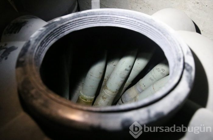 İşte YPG'nin 12 odalı yer altı mühimmat deposu!