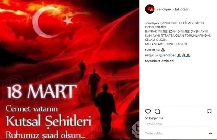 Ünlü isimlerin Instagram paylaşımları (18.03.2018)
