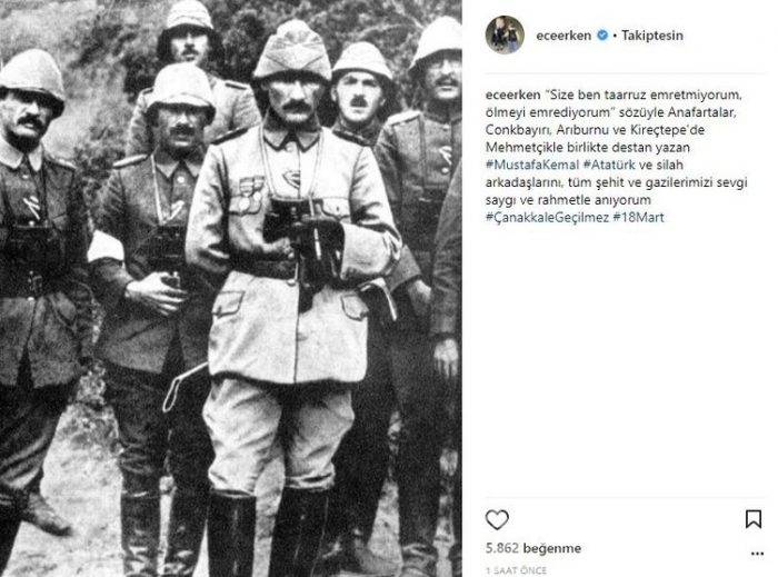 Ünlü isimlerin Instagram paylaşımları (18.03.2018)
