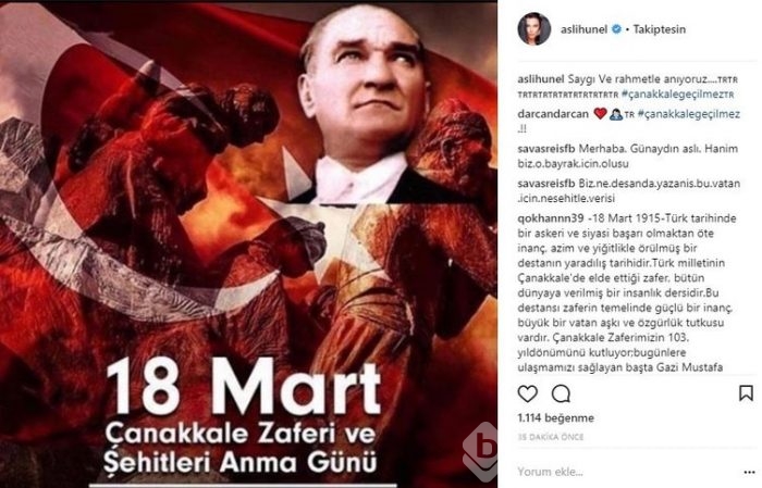 Ünlü isimlerin Instagram paylaşımları (18.03.2018)
