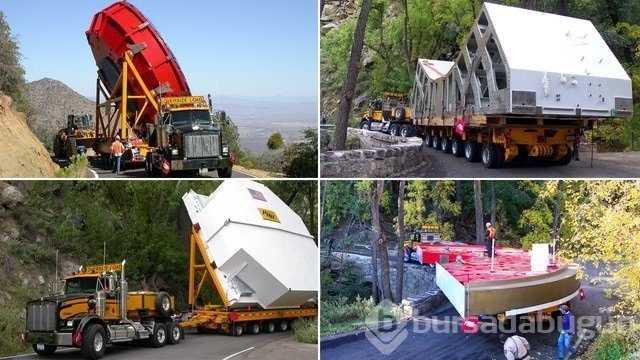 Dünyanın en büyük makineleri böyle taşınıyor

