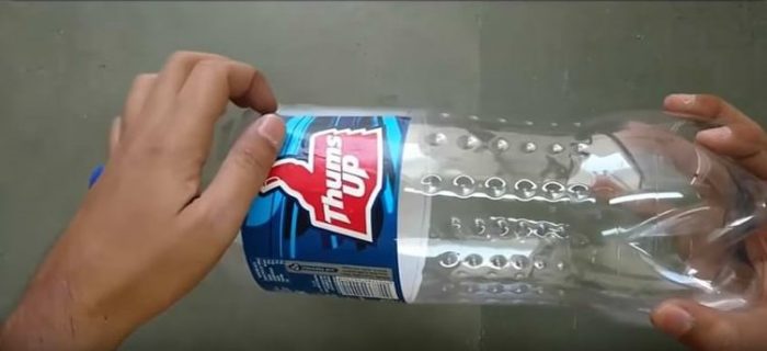 Pet şişeden yaptığı şeyle pes dedirtti!
