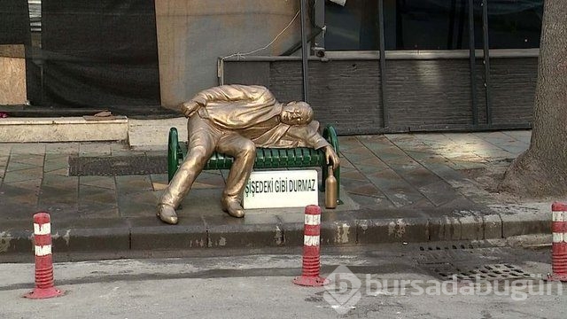 Eskişehir'e ilginç bir heykel daha! 