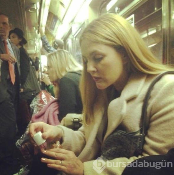 Ünlüler metroya bindi ve sonra...