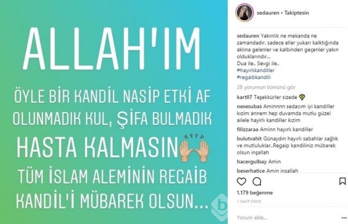 Ünlü isimlerin Instagram paylaşımları (22.03.2018)