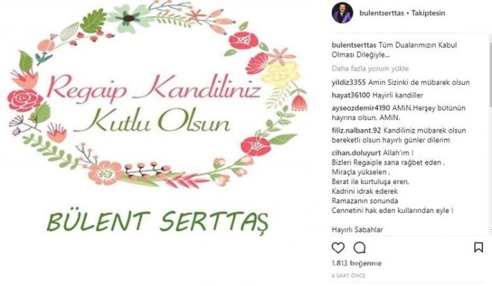 Ünlü isimlerin Instagram paylaşımları (22.03.2018)