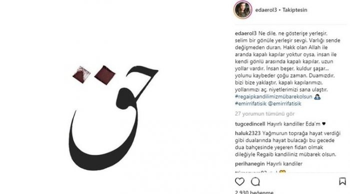 Ünlü isimlerin Instagram paylaşımları (22.03.2018)
