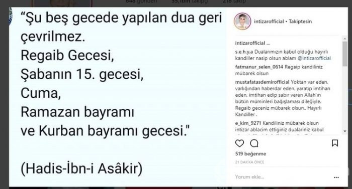 Ünlü isimlerin Instagram paylaşımları (22.03.2018)